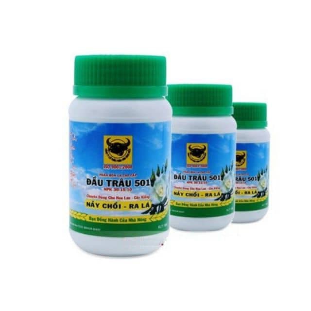 Phân Bón Lá Đầu Trâu 501 Ra Chồi Ra Lộc - Lọ 100g