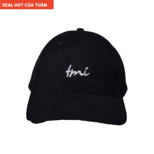 Nón lưỡi trai unisex nam nữ đều đội được thêu chữ TMI, Giá rẻ nhất thị trường