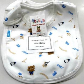 Yếm ăn dặm 2 lớp cotton Thanh Hoa cho bé