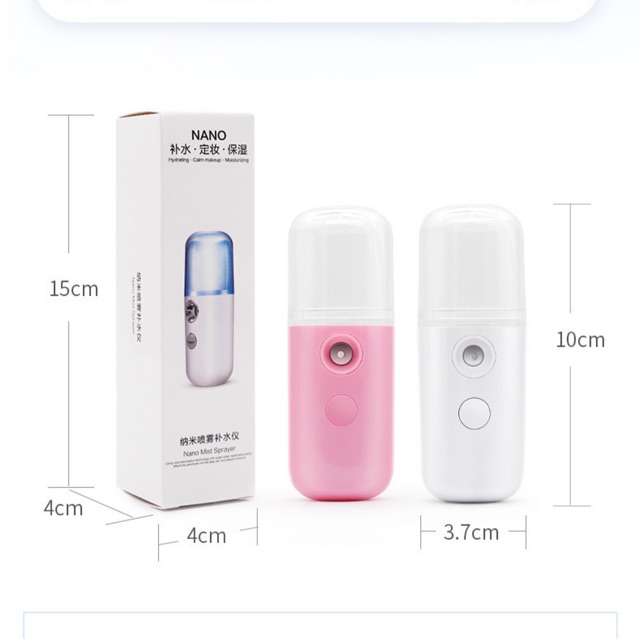 Máy xông hơi nano làm đẹp da mặt mini Máy Xịt Khoáng Nano Cầm Tay Máy phun sương xông hơi da mặt Máy Xông Mặt