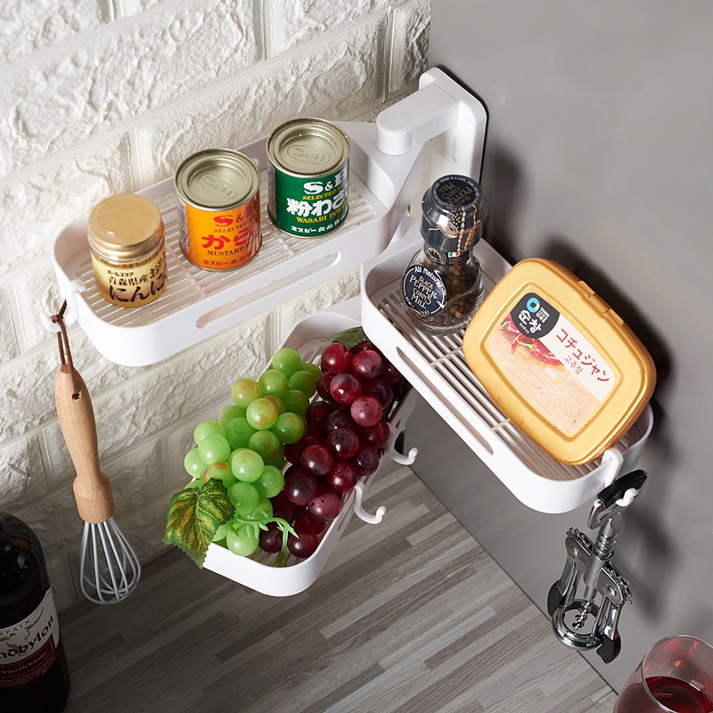 Hộp đựng xà phòng phòng tắm 3 lớp xoay 360 độ đa chức năng,tặng kèm keo dán,không cần khoan đục