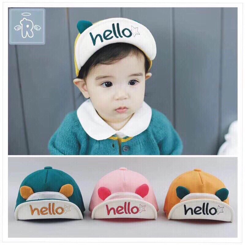 Mũ lưỡi trai Hello, thời trang hè cho bé trai/gái từ 6 tháng - 2 tuổi Baby And Me