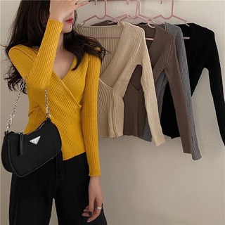 Áo len cổ tym thu đông best xinh hàng quảng châu