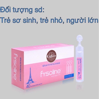 Nước muối sinh lý pháp fysoline - màu hồng