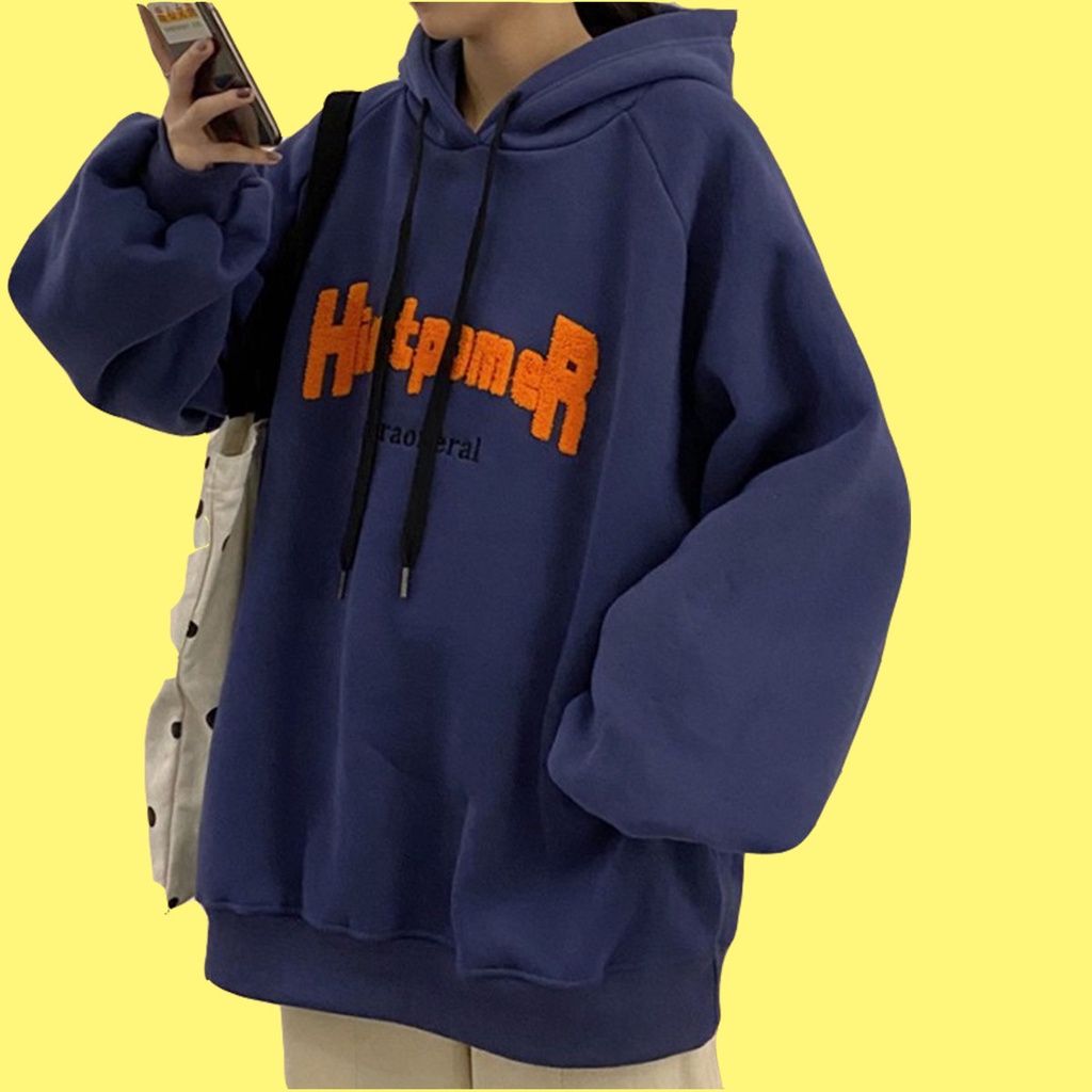 Áo Hoodie Nữ, Áo Sweater Nữ Hàn Quốc Form Rộng Chất Nỉ Phong Cách Harajuku