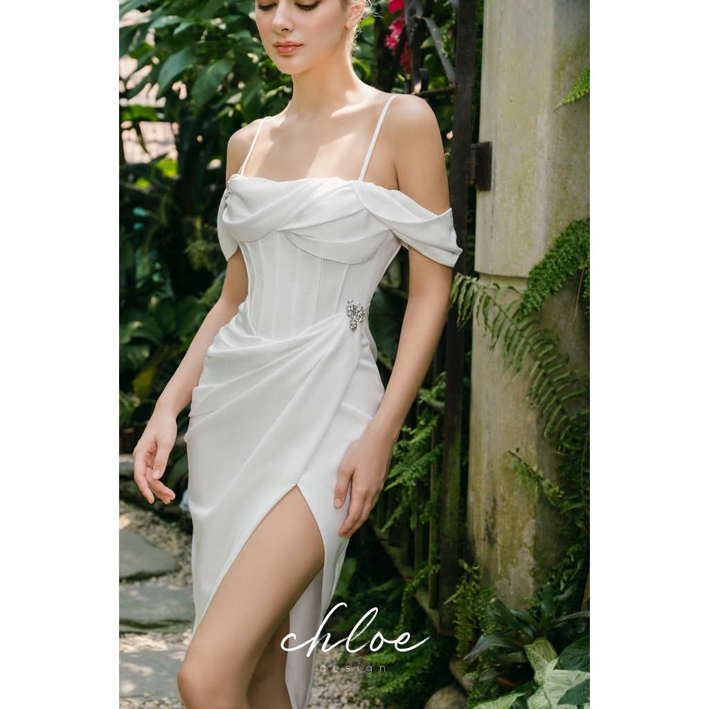Váy thiết kế Chloe Sora 22 - Váy chất liệu lụa cao cấp - Size S - M - L - May đo