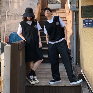 SET ÁO GILE THÊU BB MIX VÁY GILE STUDIO - ĐỒ ĐÔI NAM NỮ ÁO VÁY