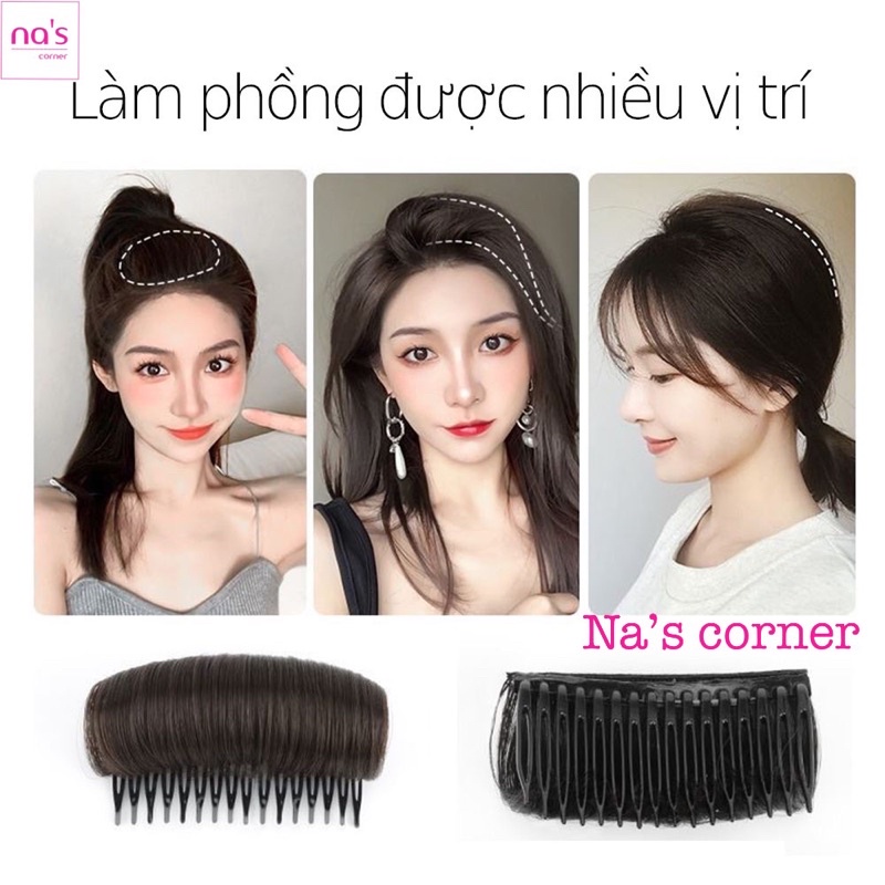 Set 2 Dụng cụ độn phồng mái phồng tóc độn tóc dày