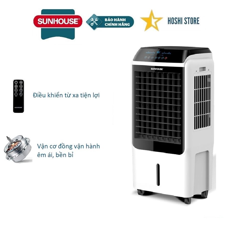 Quạt điều hòa hơi nước Sunhouse SHD7727- Trưng bày Mới 99% Công suất 150W, Bình nước 40 lít- Bảo hành 12 tháng