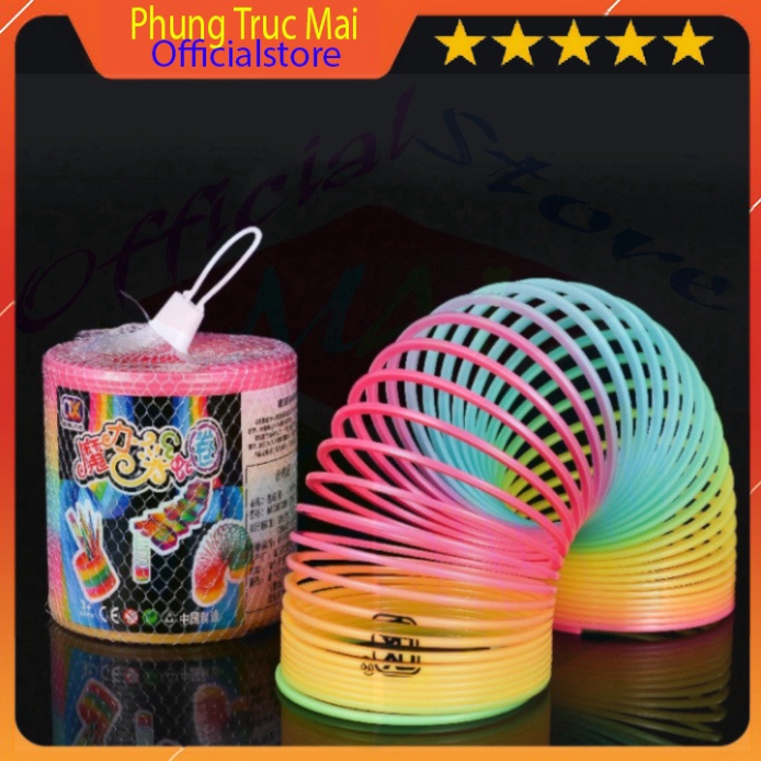 Đồ chơi lò xo ma thuật màu sắc cầu vồng cực đẹp dành cho trẻ em(Loại cực lớn) , Đồ chơi cho bé , Đồ chơi cho bé