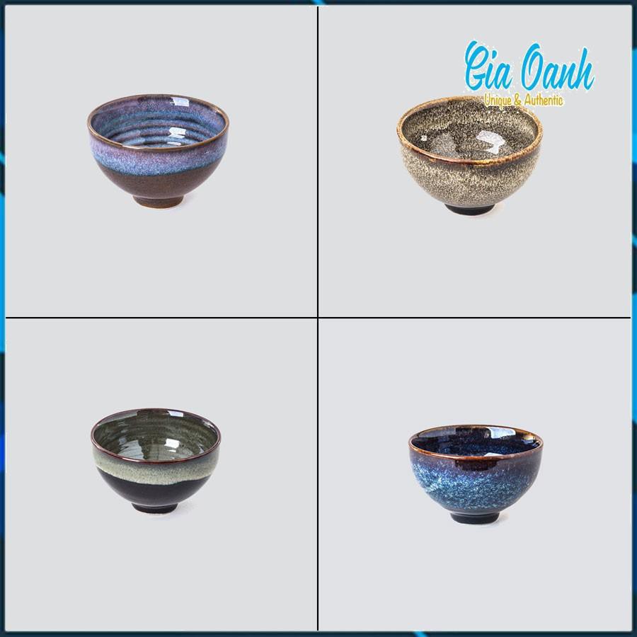 Bát Cơm Kiểu Nhật D10 (4 Màu) Men Cao Cấp - Bát Súp - Bát Ăn Cơm - Gốm Sứ Bát Tràng