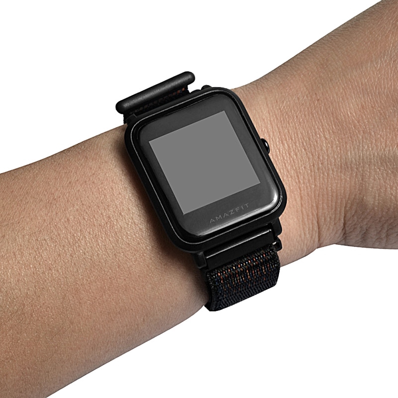 20mm Nylon Loop Woven Strap for Xiaomi Huami Amazfit Bip BIT Lite Youth 1S U Smart Watch Wearable Wrist Bracelet Watchband