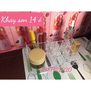 Khay son 16 ô/Khay đựng mỹ phẩm