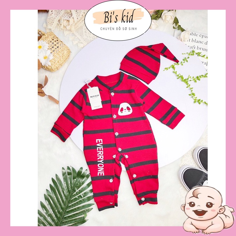 Body len kèm mũ cho bé từ 3-9kg