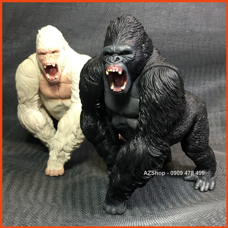 Mô Hình King Kong Khỉ Đột Gorilla - Có khớp Tay Chân Đầu - Cao 15cm