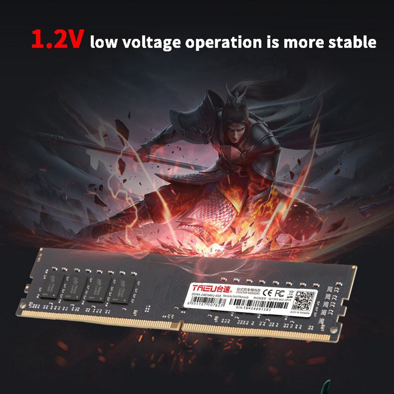 TAISU DDR4 4GB 2133MHz Desktop Memory New Dimm Stand By AMD/Intel#X0VN