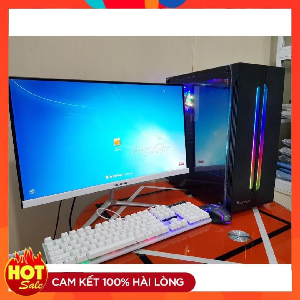 Bộ máy tính PC Game + Màn cong FullHD 24 inch i7 /i5 /i3 chơi PUBG mobile, PUBG lite, LOL, CF đột kích, Fifa, Cs + Quà | BigBuy360 - bigbuy360.vn
