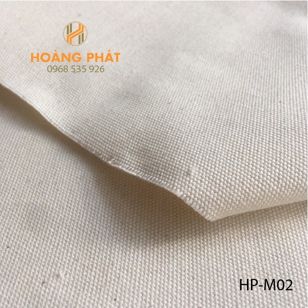 Vải bố mộc vân điểm Hoàng Phát mã vải HP-M02 làm phông chụp ảnh, may túi vải bố giá rẻ khổ 1m*1m7