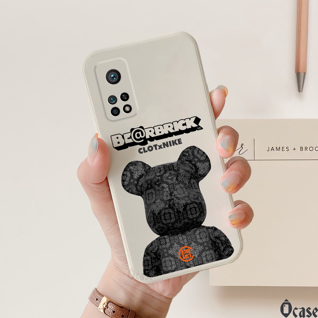 Ốp lưng Xiaomi Mi 10T / 10T Pro / K30s in hình gấu cạnh viền vuông có bảo vệ camera