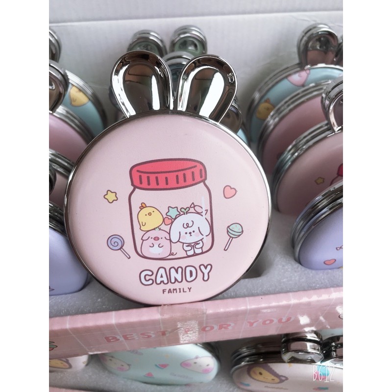 Gương hai mặt tai thỏ/gấu