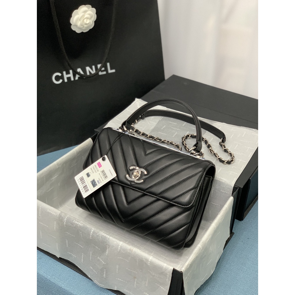 Túi xách nữ thời trang da thật 𝘾𝙝𝙖𝙣𝙚𝙡 𝘾𝙝𝙖𝙣n𝙚𝙡 CN với chất da mềm cao cấp