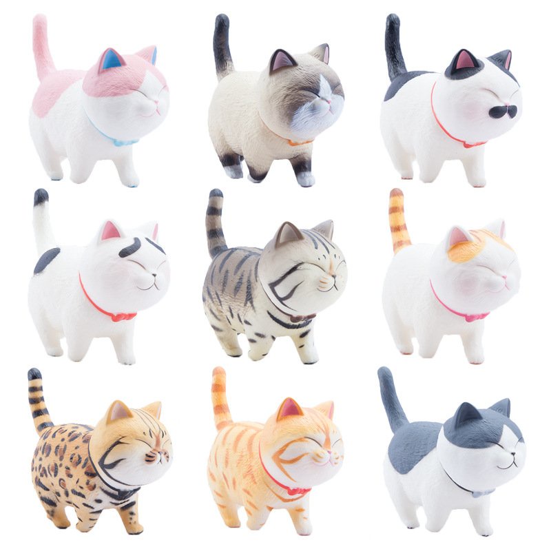Mô Hình Từng Nhân Vật Mèo  Kawaii Đáng Yêu - Giao Ngẫu Nhiên
