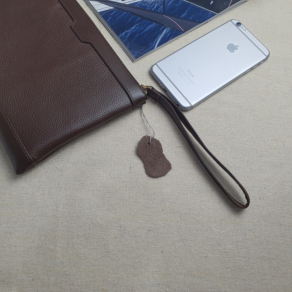 [Da thật] Ví Clutch Da Nam Cầm Tay, Ví Công Sở Da Bò Vân Mill - CL127 - Bảo Hành 3 Năm | BigBuy360 - bigbuy360.vn