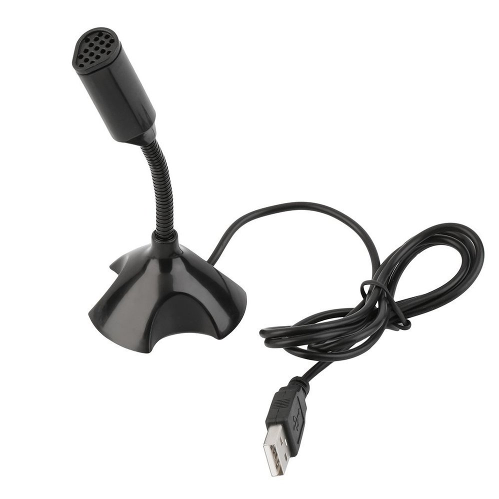 Chân đế USB màu đen Micrô micrô mini cho PC Máy tính để bàn Máy tính xách tay Máy tính xách tay Bài phát biểu