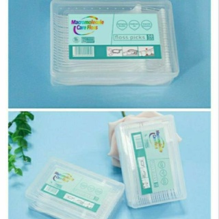_hộp 50 chiếc tăm chỉ nha khoa floss picks tiệt trùng sợi chỉ mảnh