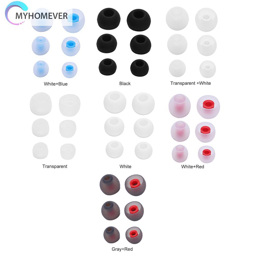 Bộ 3 cặp nút tai silicone cỡ S M L thay thế cho tai nghe không dây nhét tai KZ LZ A4 DZ9