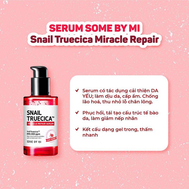 Bộ 4 Sản Phẩm Cải Thiện Sẹo Some By Mi Snail Truecica Miracle Repair( srm+toner+serum+cream)