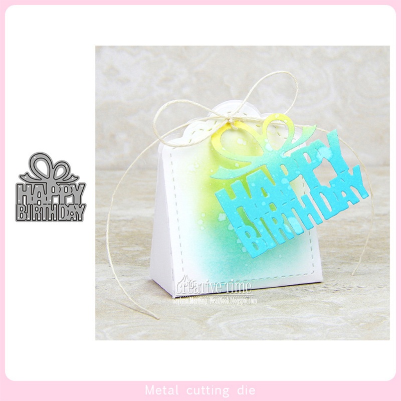 Khuôn Cắt Giấy Kim Loại Hình Chữ Happy Birthday