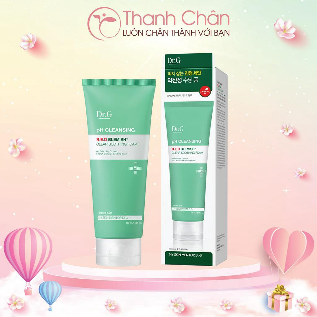 Sữa Rửa Mặt Ngừa Mụn Dr.G R.E.D Blemish Clear Soothing Foam 150ml