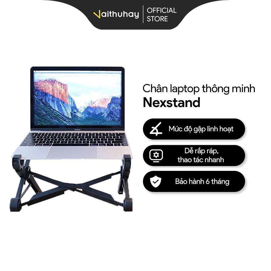 Chân Laptops Thông Minh Nexstand Vaithuhay, Gấp Gọn, Chịu Lực Cao, Tản Nhiệt Cho Laptop, Macbook, 8 Mức Điều Chỉnh