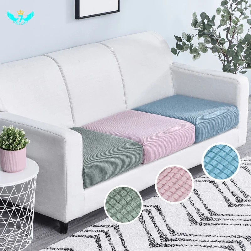 Vỏ Bọc Đệm Ghế Sofa Vải Lông Cừu Co Giãn Đơn Giản Phong Cách Bắc Âu