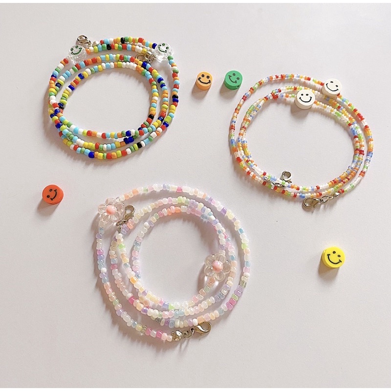 Dây đeo khẩu trang hạt cườm handmade