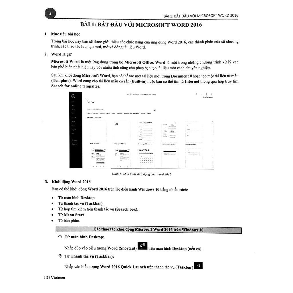 Sách Microsoft Office Word 2016