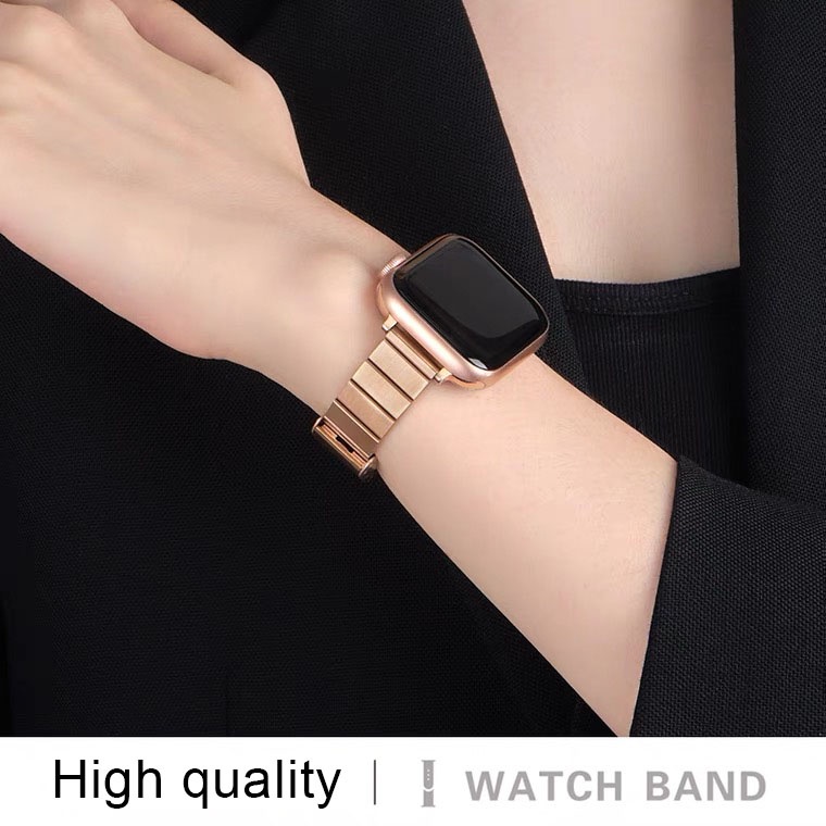 Dây đeo thay thế bằng kim loại mỏng 38mm/40mm/42mm/44mm thích hợp cho Apple watch 6/SE