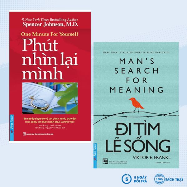 Sách - Combo Phút Nhìn Lại Mình + Đi Tìm Lẽ Sống (Bộ 2 Cuốn)