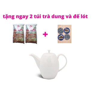 Bình trà cao 0.47 l - anna - trắng ngà