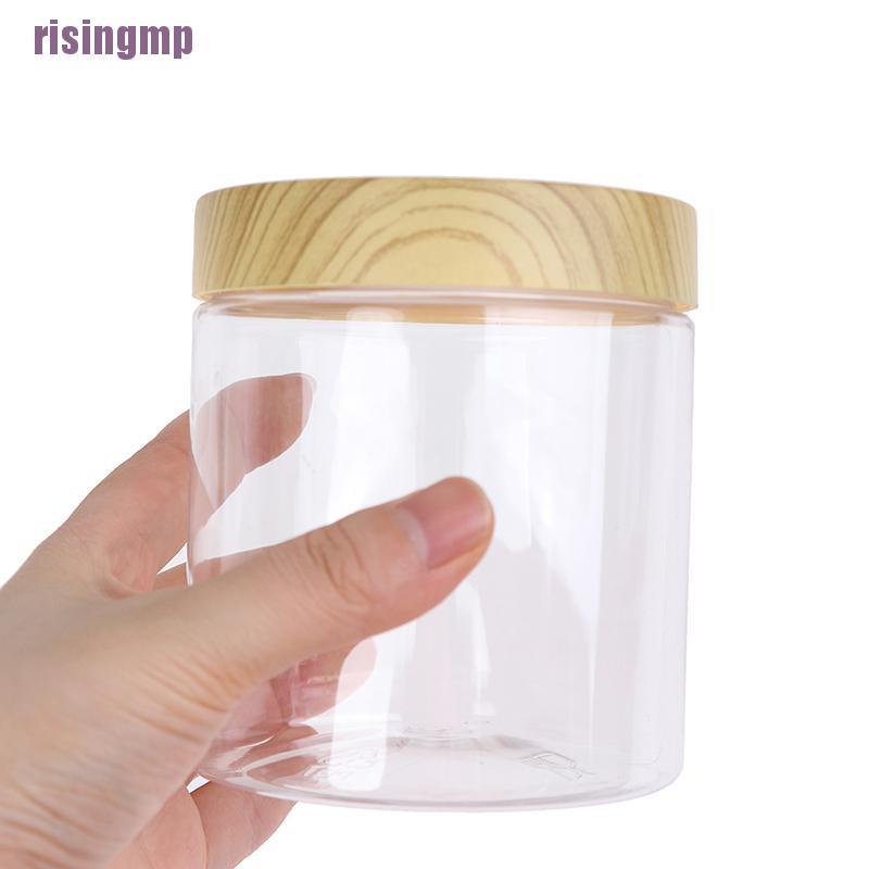 Chai nhựa trong suốt có nắp gỗ tiện dụng chất lượng cao