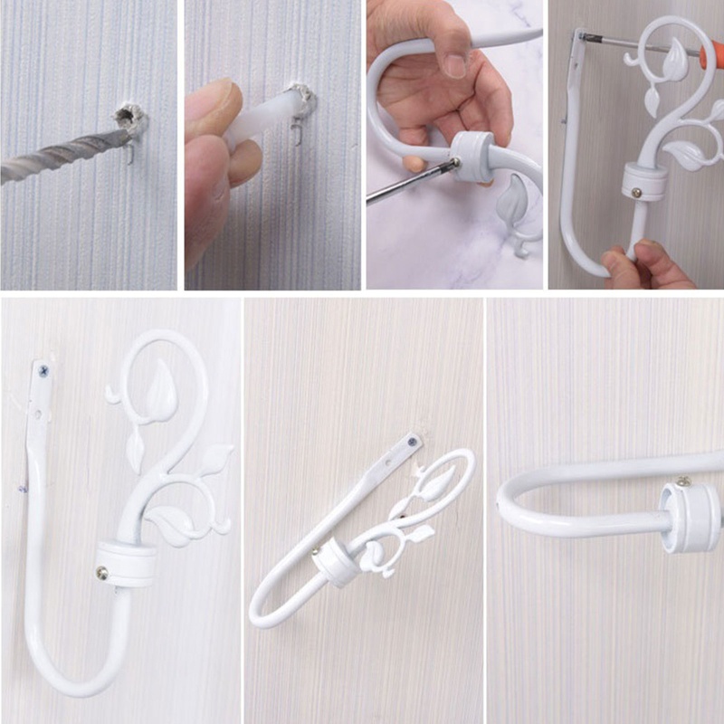 2 Móc Treo Rèm Cửa Hình Đèn Lồng Phong Cách Vintage