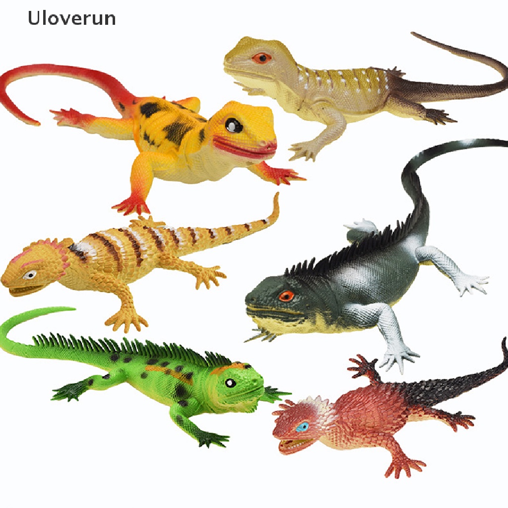 Uloverun Mô Hình Đồ Chơi Thằn Lằn Bằng Cao Su Mềm