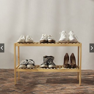 Kệ Giày Gỗ 2 tầng - Chất Liệu Gỗ Thông - Size 80cm