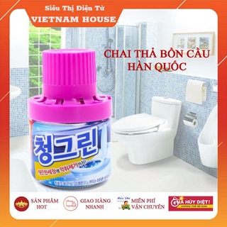 🔴Đang Sale - Chai Thả Bồn Cầu Màu Cam Tím Xanh Hanvit Siêu Sạch.