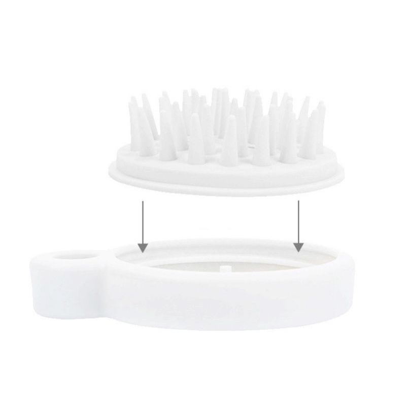 Lược Gội Đầu Silicon Muji Xuất Nhật - Massage Đầu Giảm Stress - Ngăn Ngừa Và Kích Thích Mọc Tóc