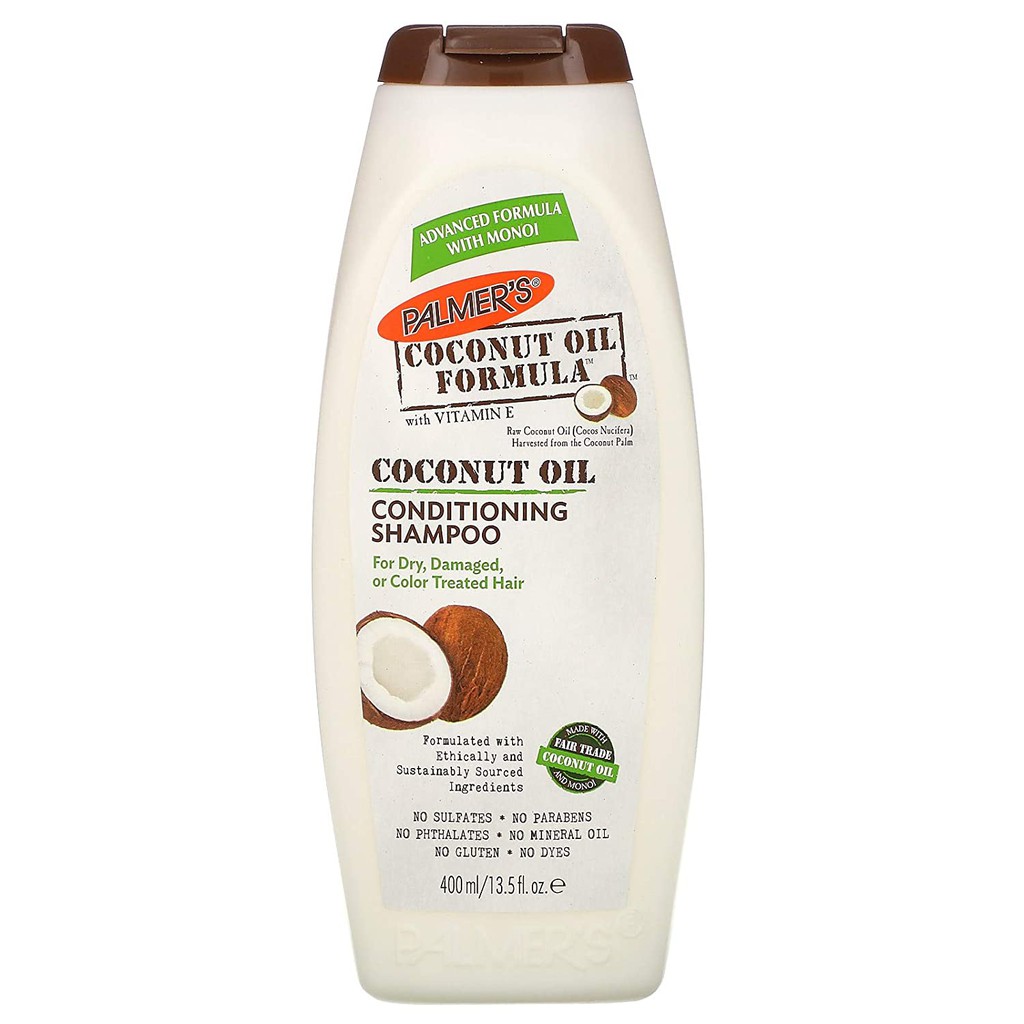 Dầu gọi dưỡng tóc phục hồi hư tổn dầu dừa Palmer's Coconut Oil Formula (400ml)