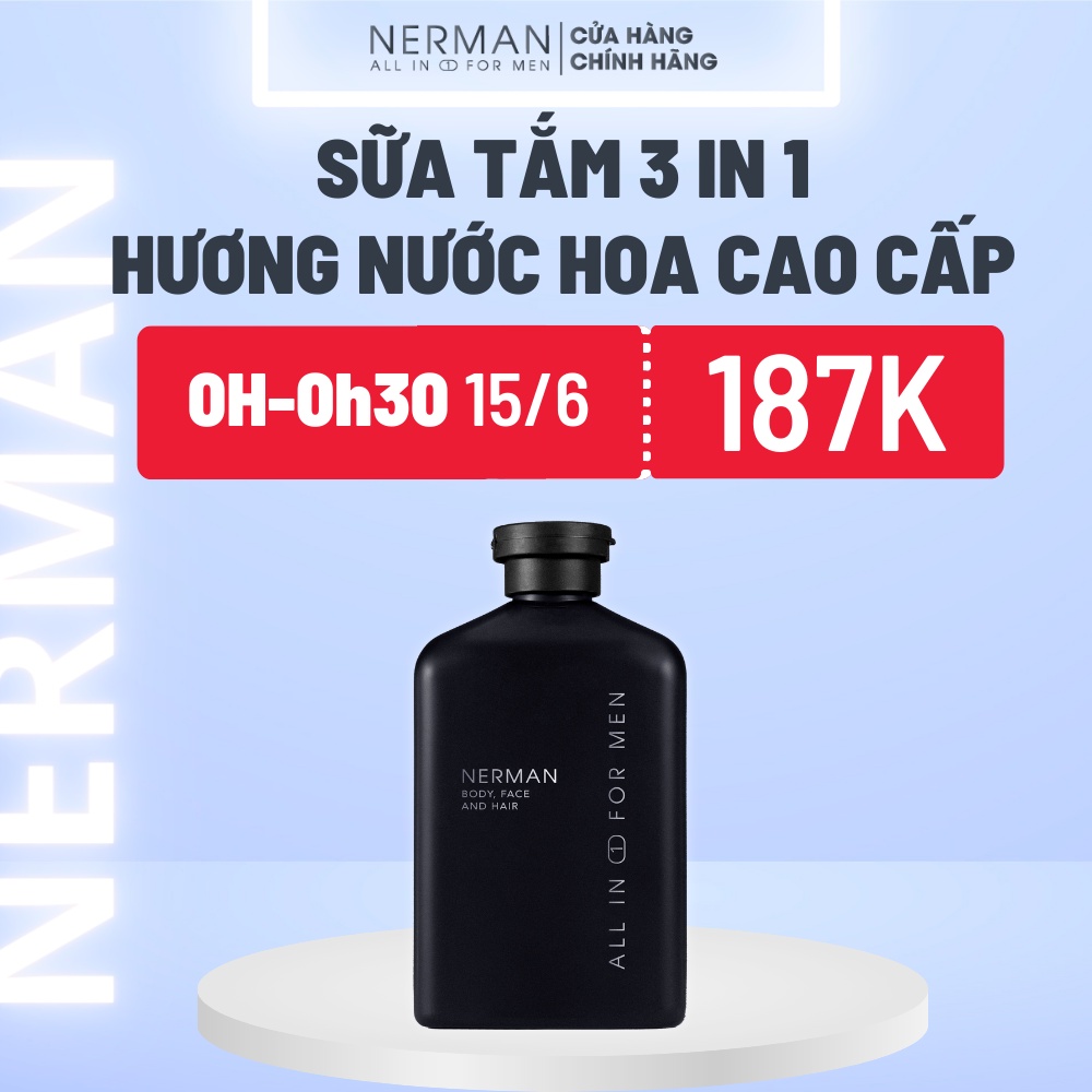 Mua Sữa tắm gội hương nước hoa cao cấp Gentleman 3 in 1 NERMAN 350ml ...