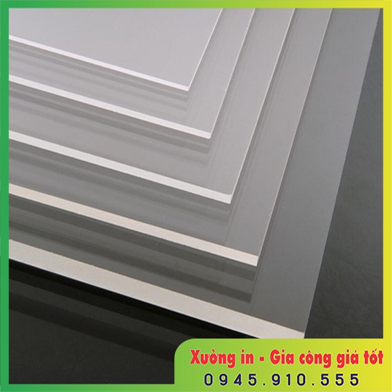 Mica Đài Loan Trong Suốt khổ A4,A5 giấy bảo vệ 2 mặt làm vỏ thiết bị máy