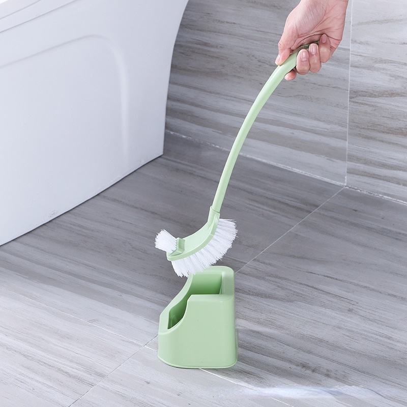 Bộ Bàn Chải Cọ Rửa Toilet Hai Mặt Cán Dài Dày Tiện Lợi